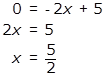 solving for x