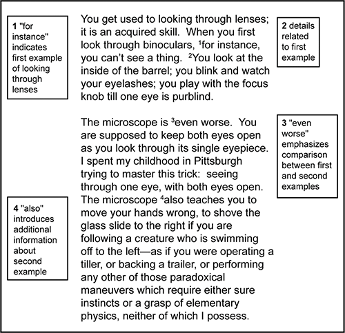 excerpt with annotations